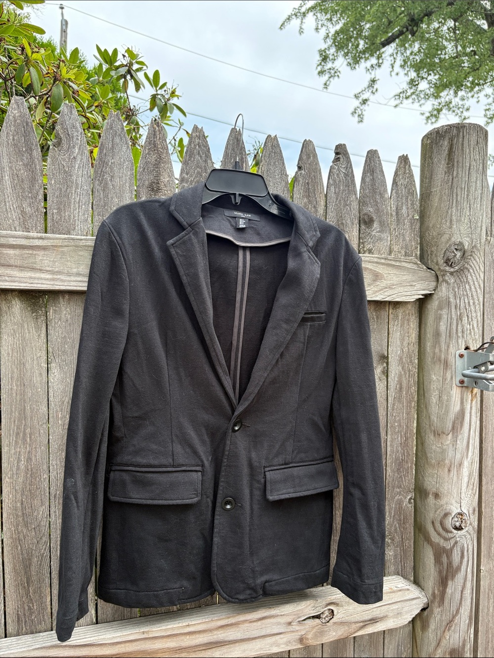 Mark Law Luxury small black cotton blazer. NWOT!!